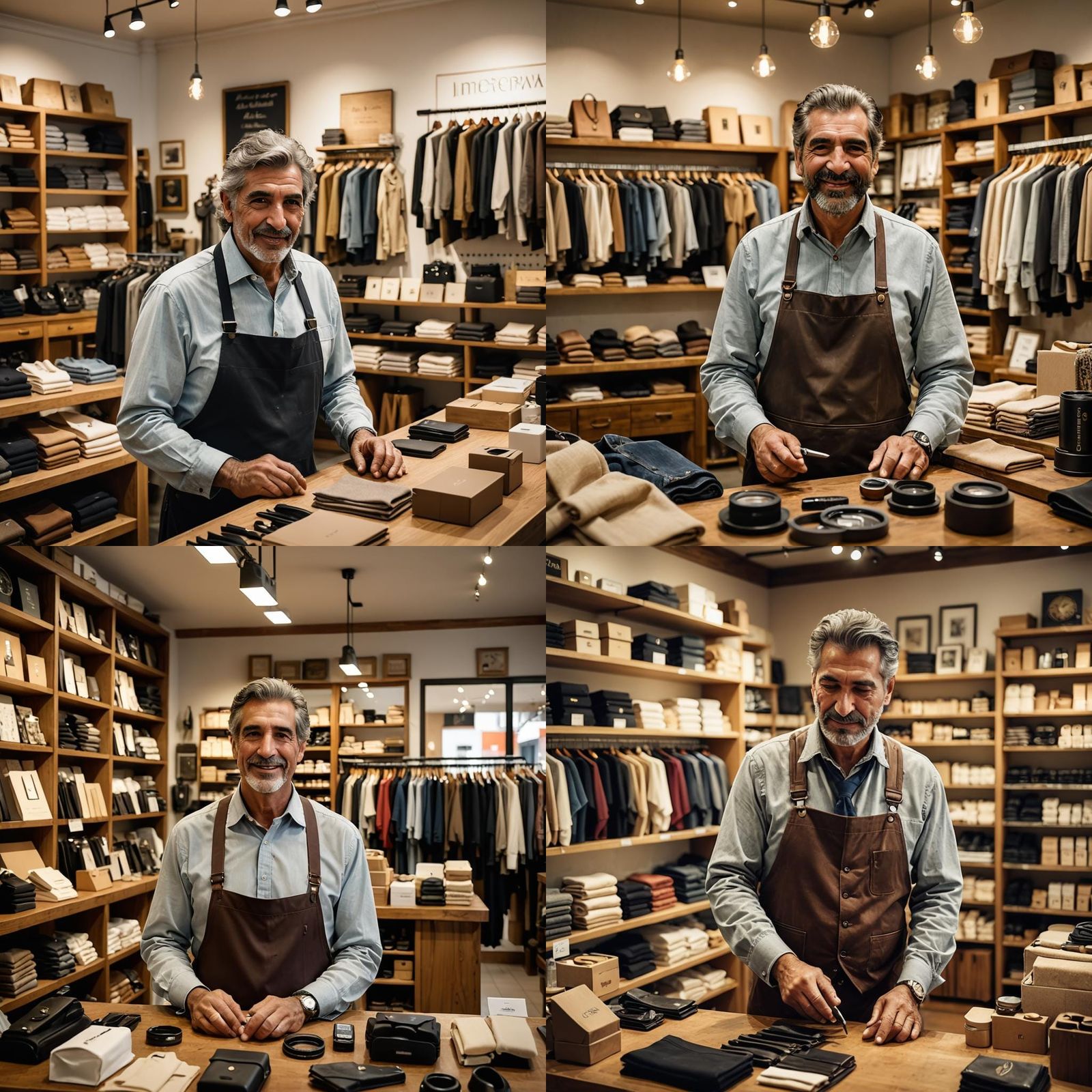 Argentine Merchant in Store: Professional Photography