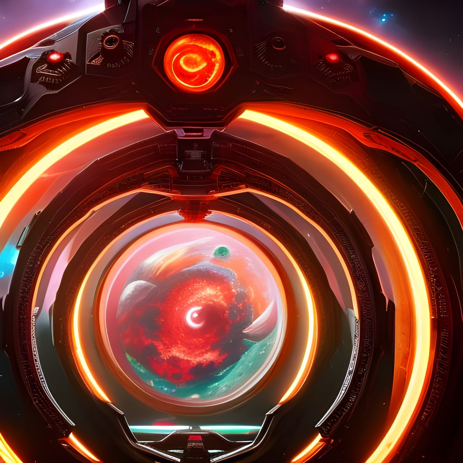 Fantastical Space-Time Portal to Universe Realm