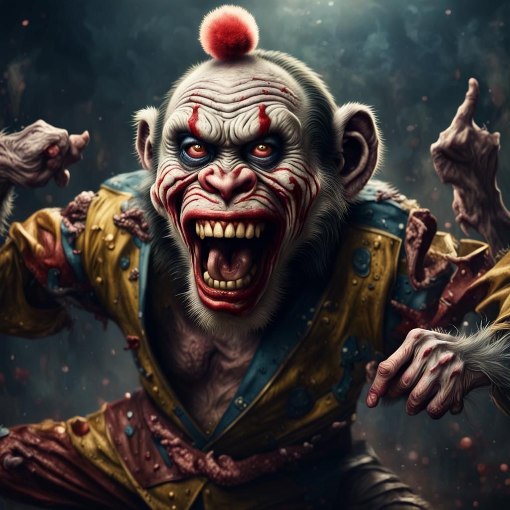 Zombie Monkey Monster Clowns: Kung Fu Masters Fight