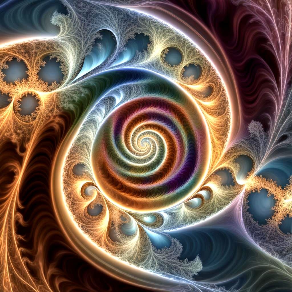 Fractal Infinity Spiral Promotes Peace of Mind