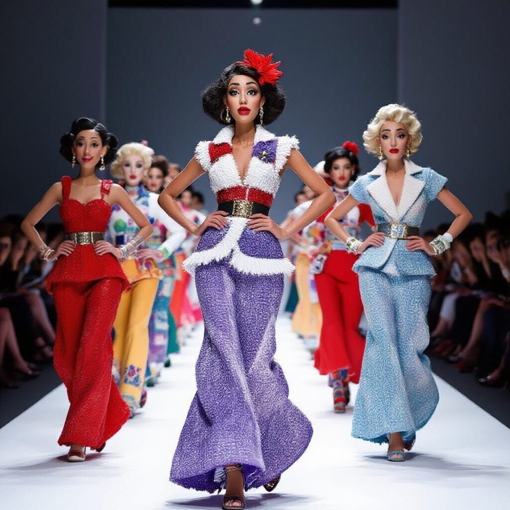 Clay Couture: A Runway Show in Claymation Style