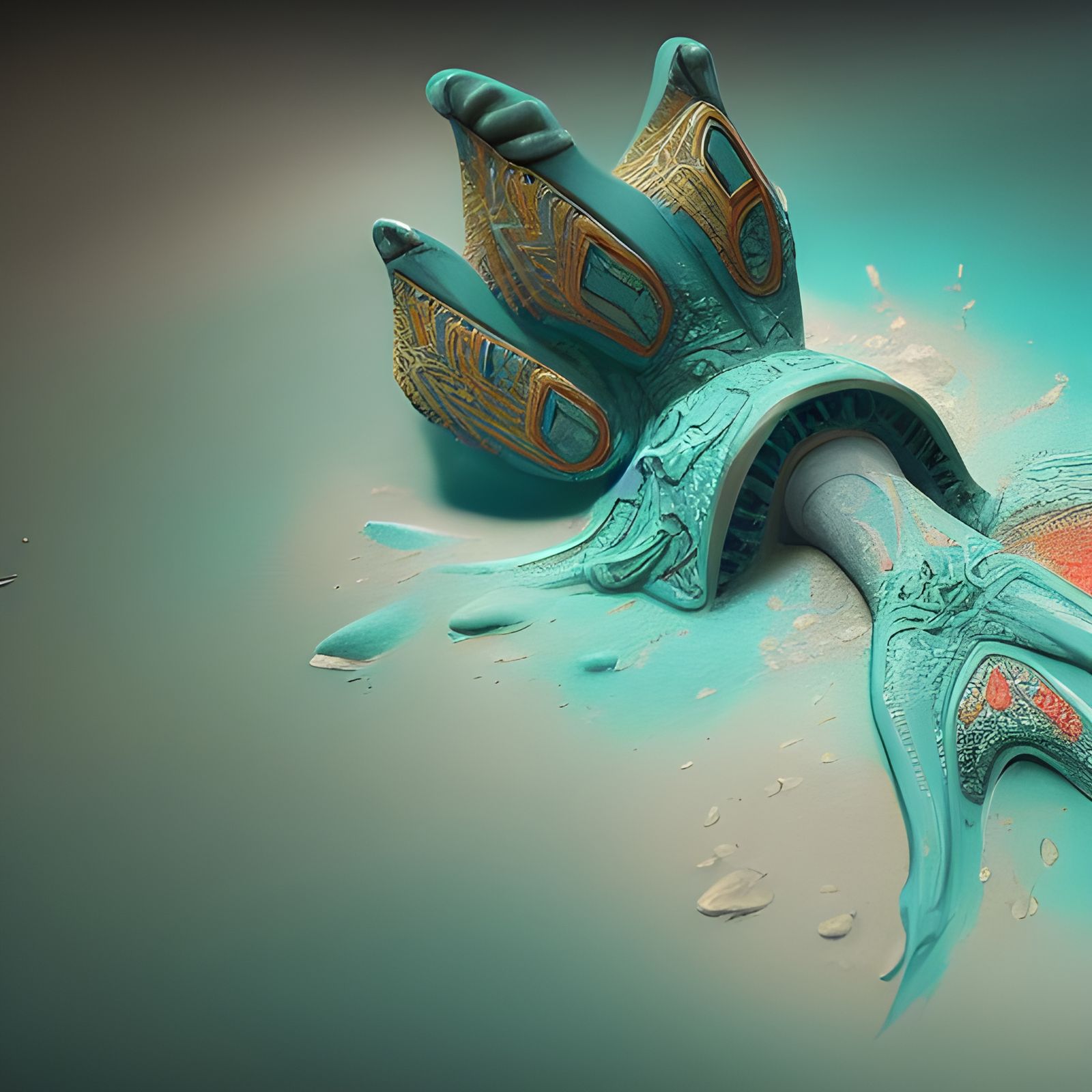 Detailed Matte Painting of Ingrown Toenail