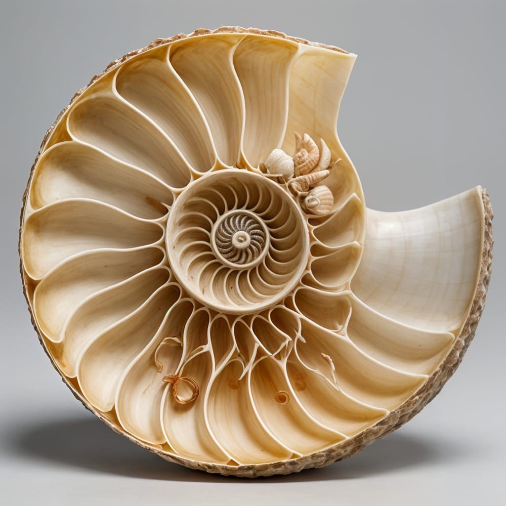 cross section of nautilus shell