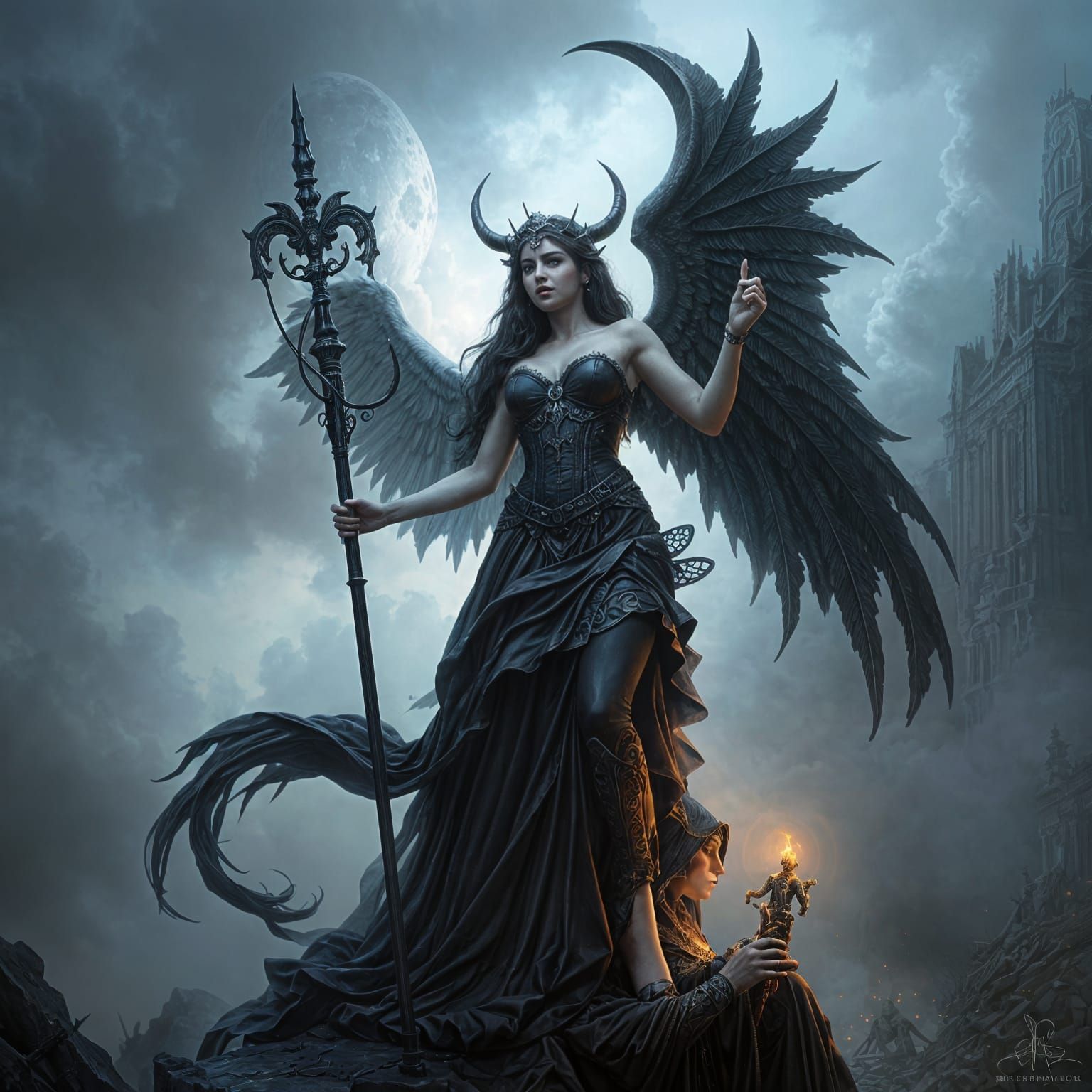 Gothic Nyx, Greek Goddess of Darkness