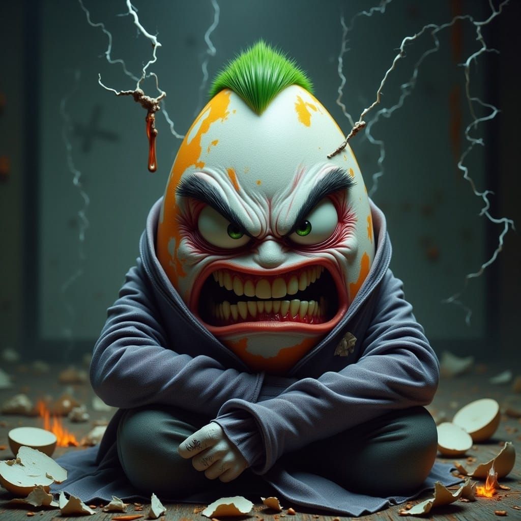 The Joker Egg in Arkham Asylum