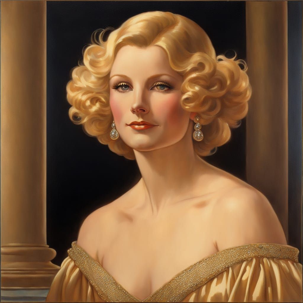 Golden Hour Portrait in Neo-Classical Style