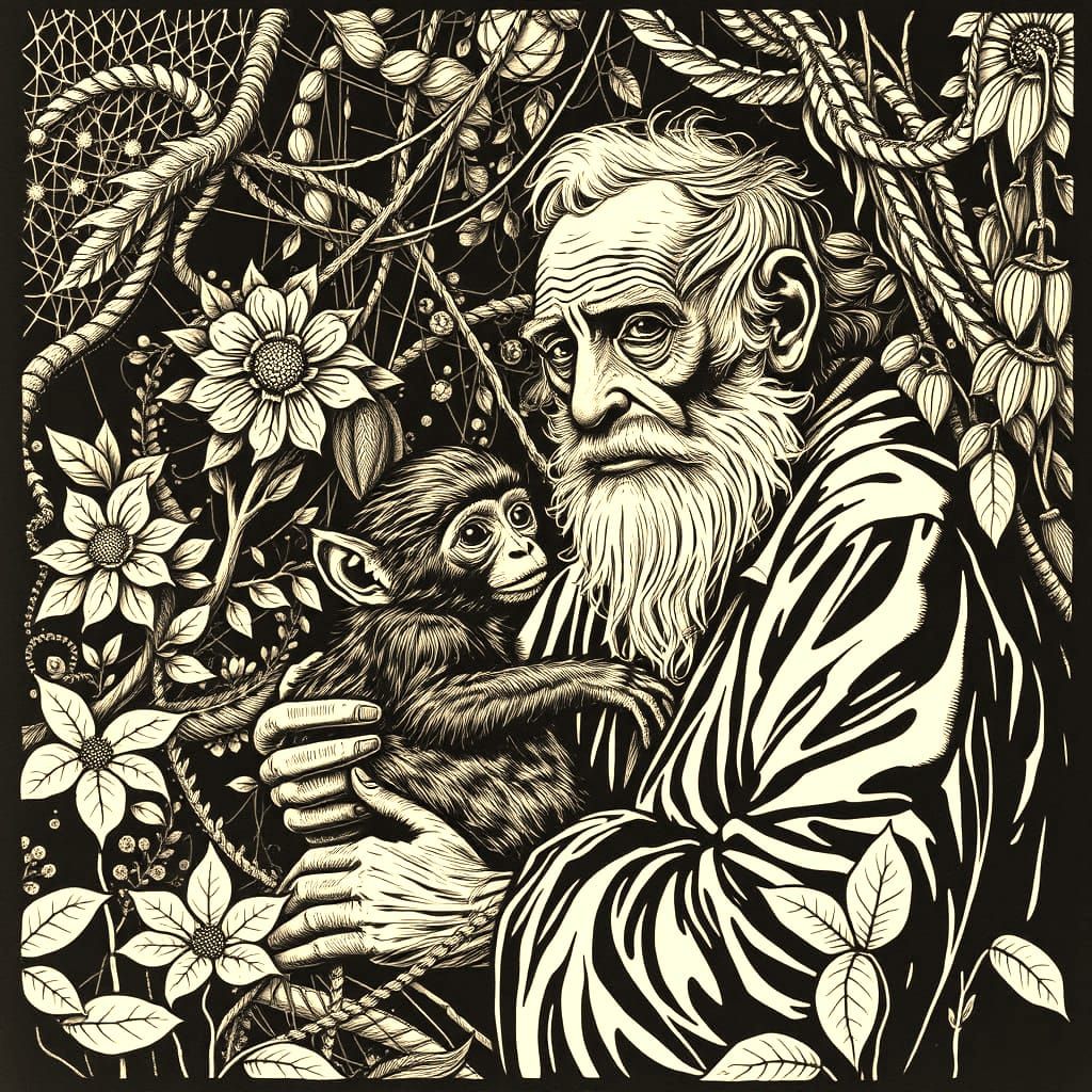 A Gentle Soul in a Vibrant Woodland Wonderland