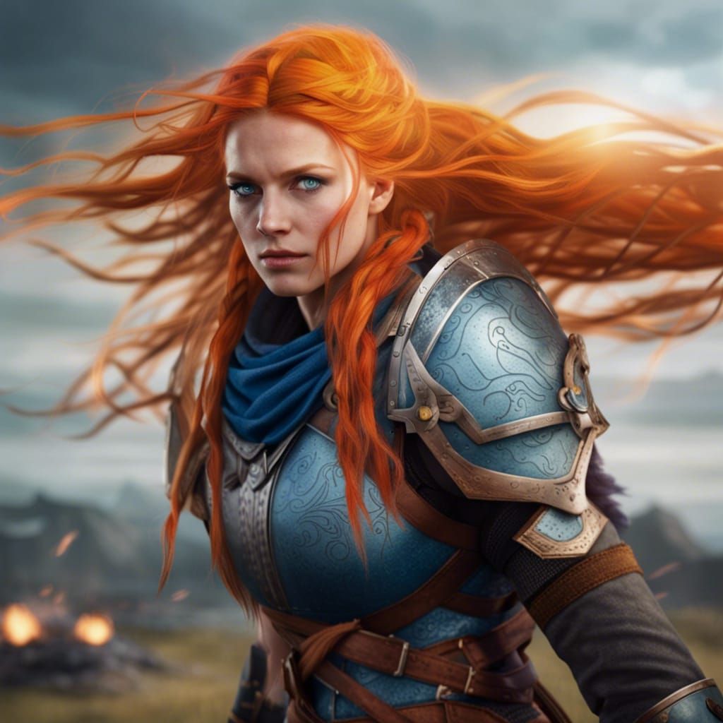 Valkyrie Searches Battlefield for Viking Souls