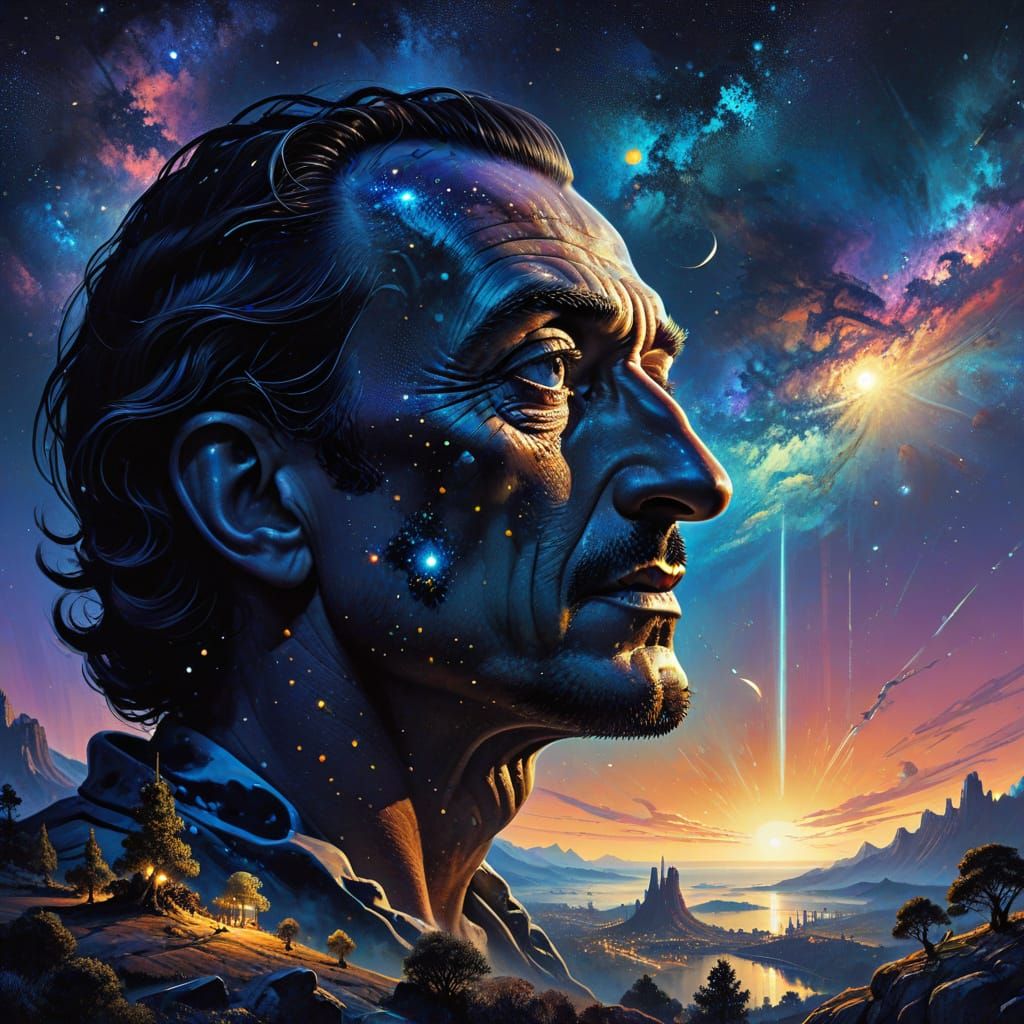 Hyper-Realistic Galaxy Metropolis in Vibrant Digital Art