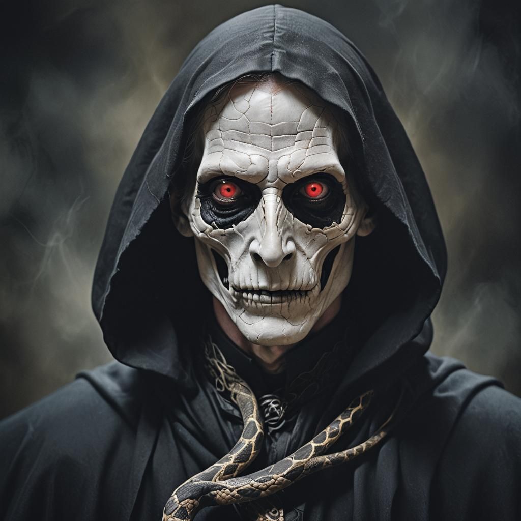 Eerie Dark Fantasy Portrait of an Evil Sorcerer