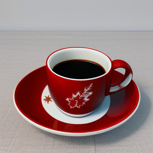 Surreal Holiday Coffee Cup