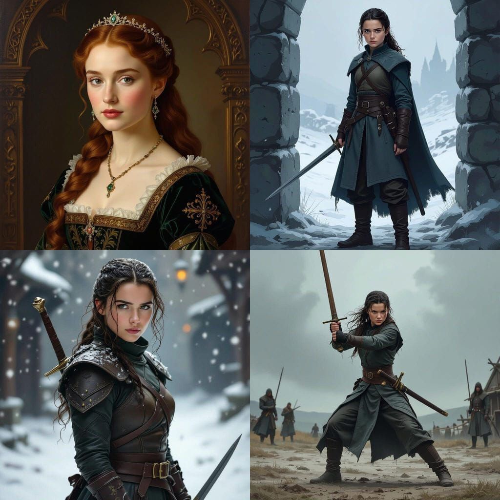 Ned Stark's Daughter as AI Art