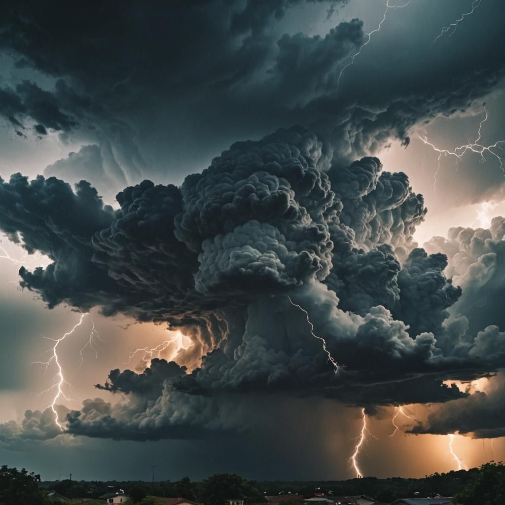 Epic Cinematic Storm Cloud in Dramatic Style