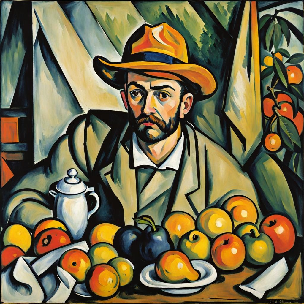 AI Realization of Cezanne in Post-Impressionist Style
