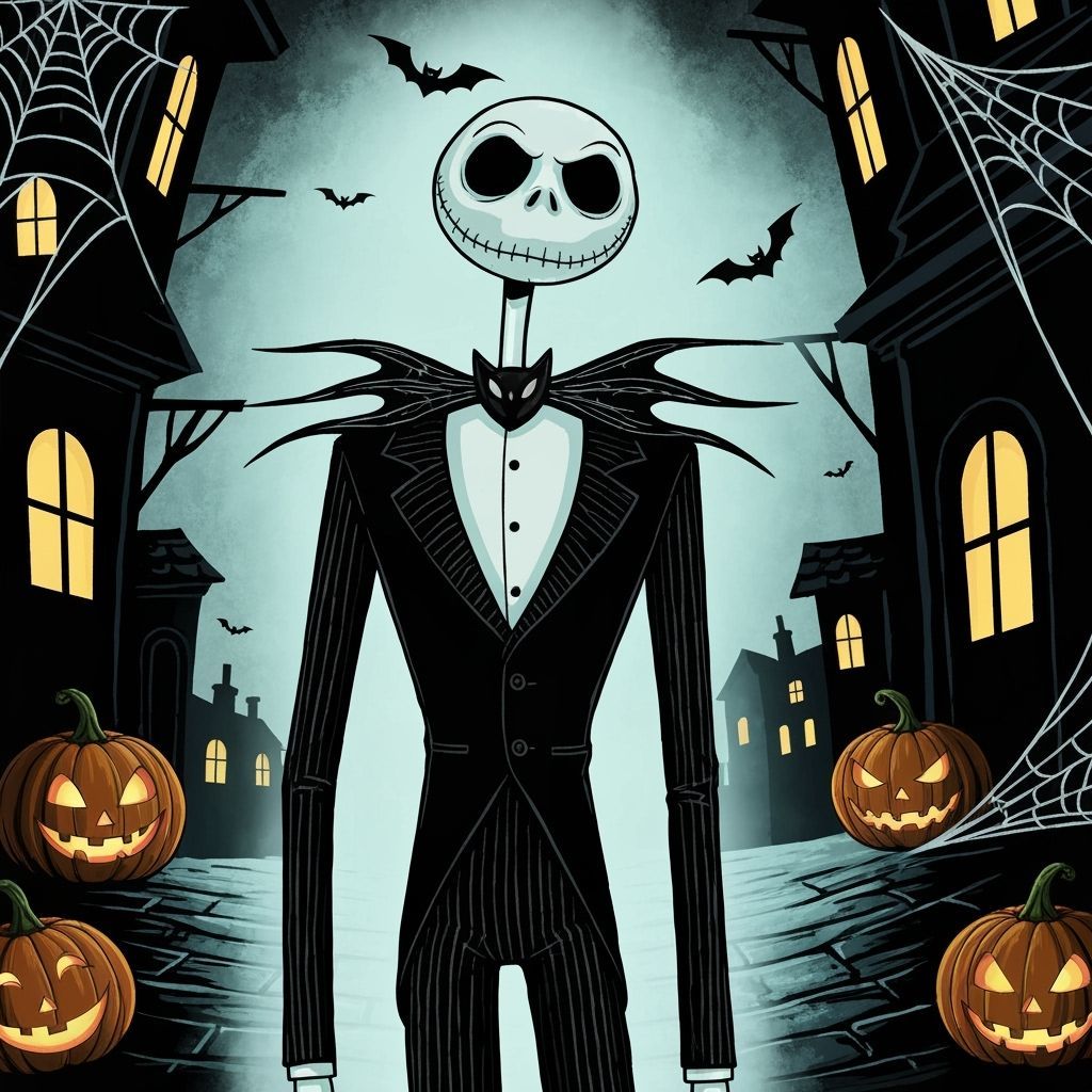 Jack Skellington in Spooky Halloween Town