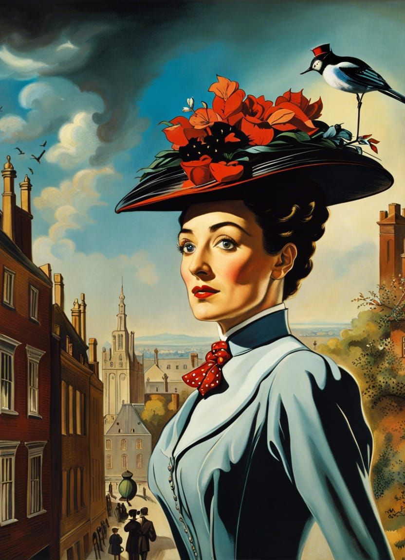 Mary Poppins, by Salvador Dali
