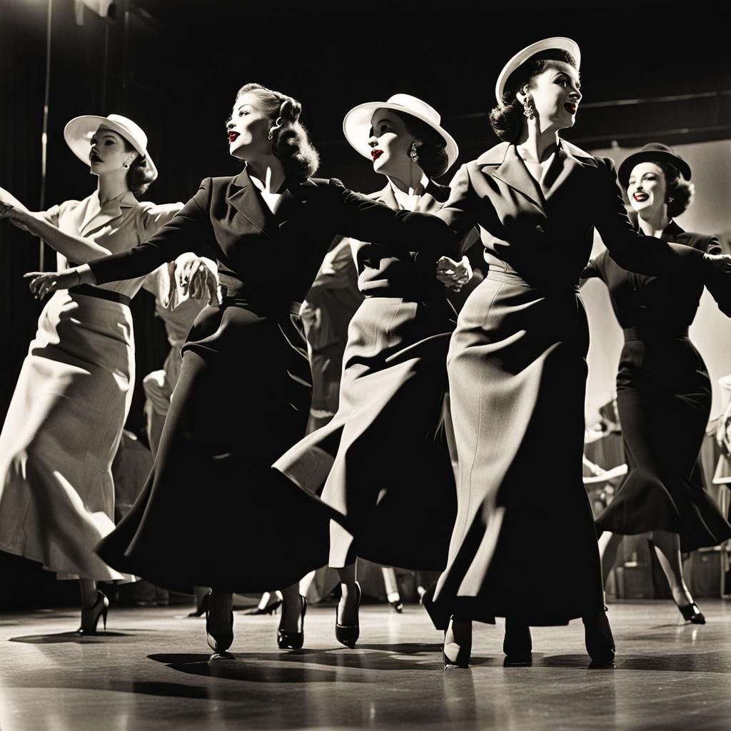 Film Noir Dancers on Stage