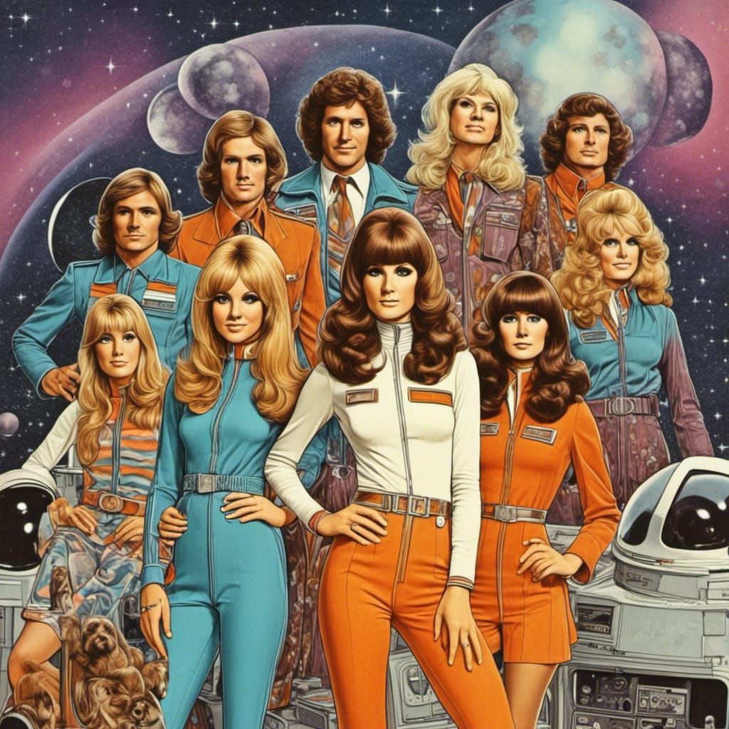 Space 1999 with 70s Chic Aesthetic