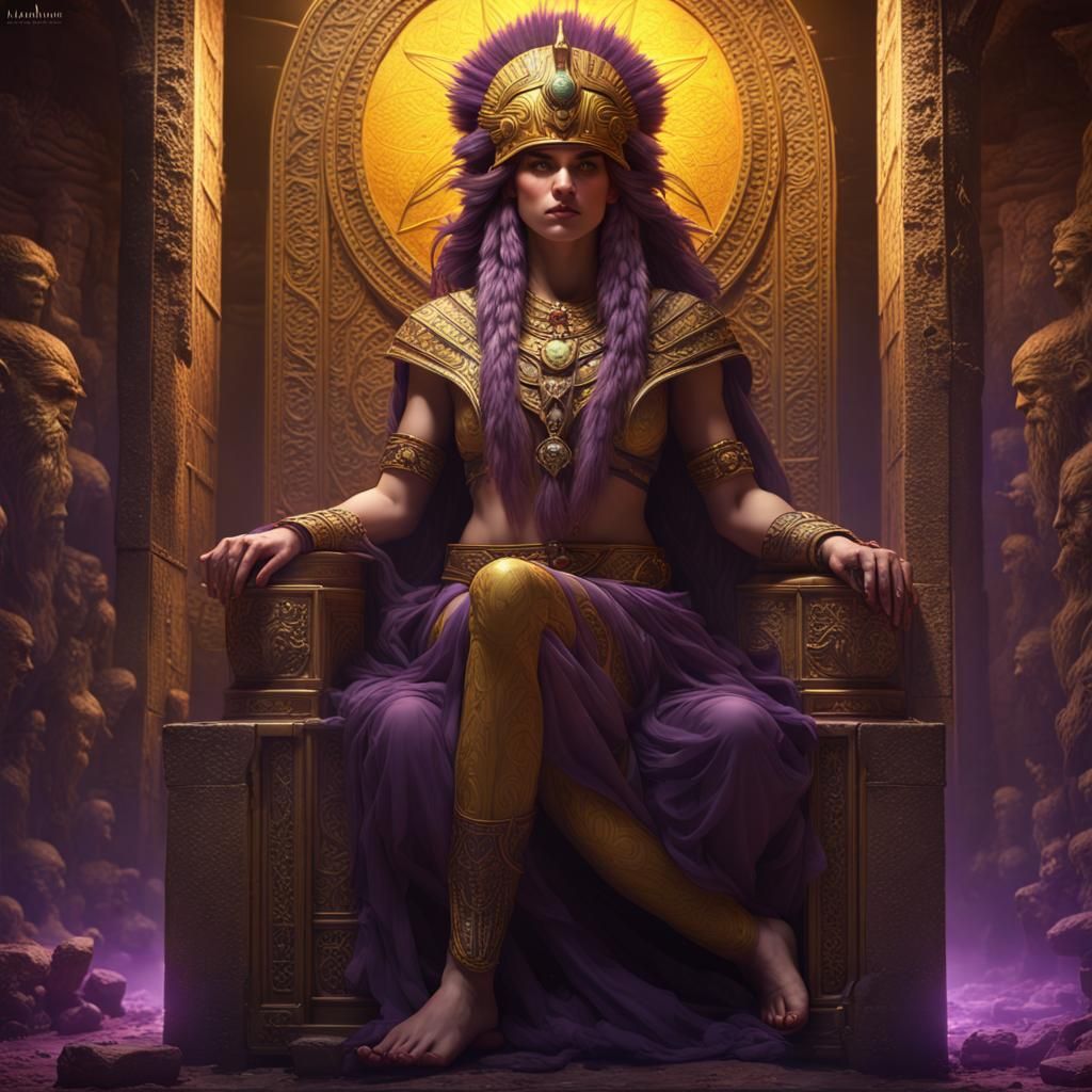 Hanbi Sumerian Mythology in Dark Fantasy Art