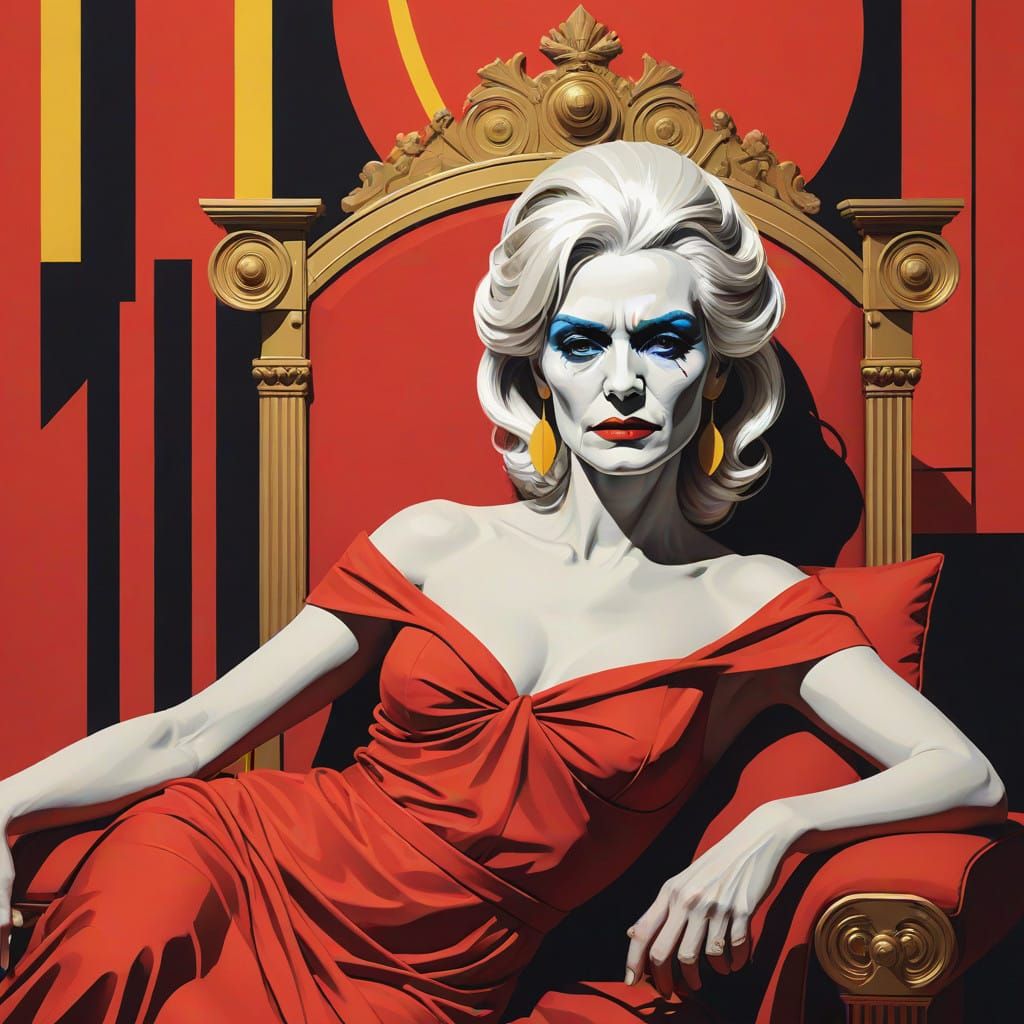 Dignified Empress Messalina in Decadent Saturnalia