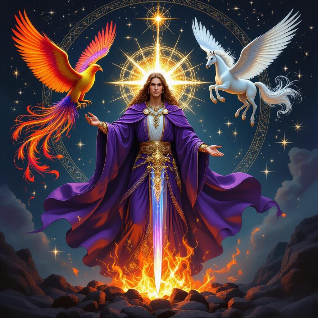 St. Germaine as Ascended Master in Luminous Style