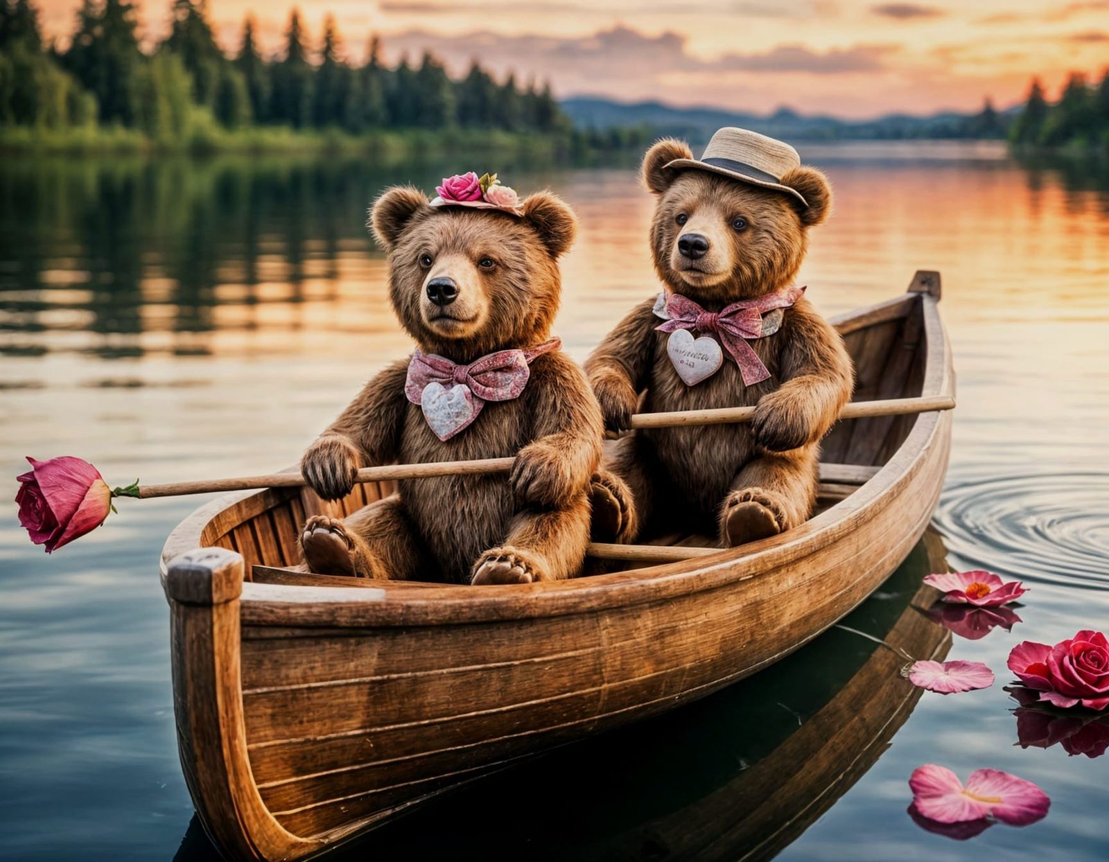 Teddy Bears' Romantic Sunset Boat Trip