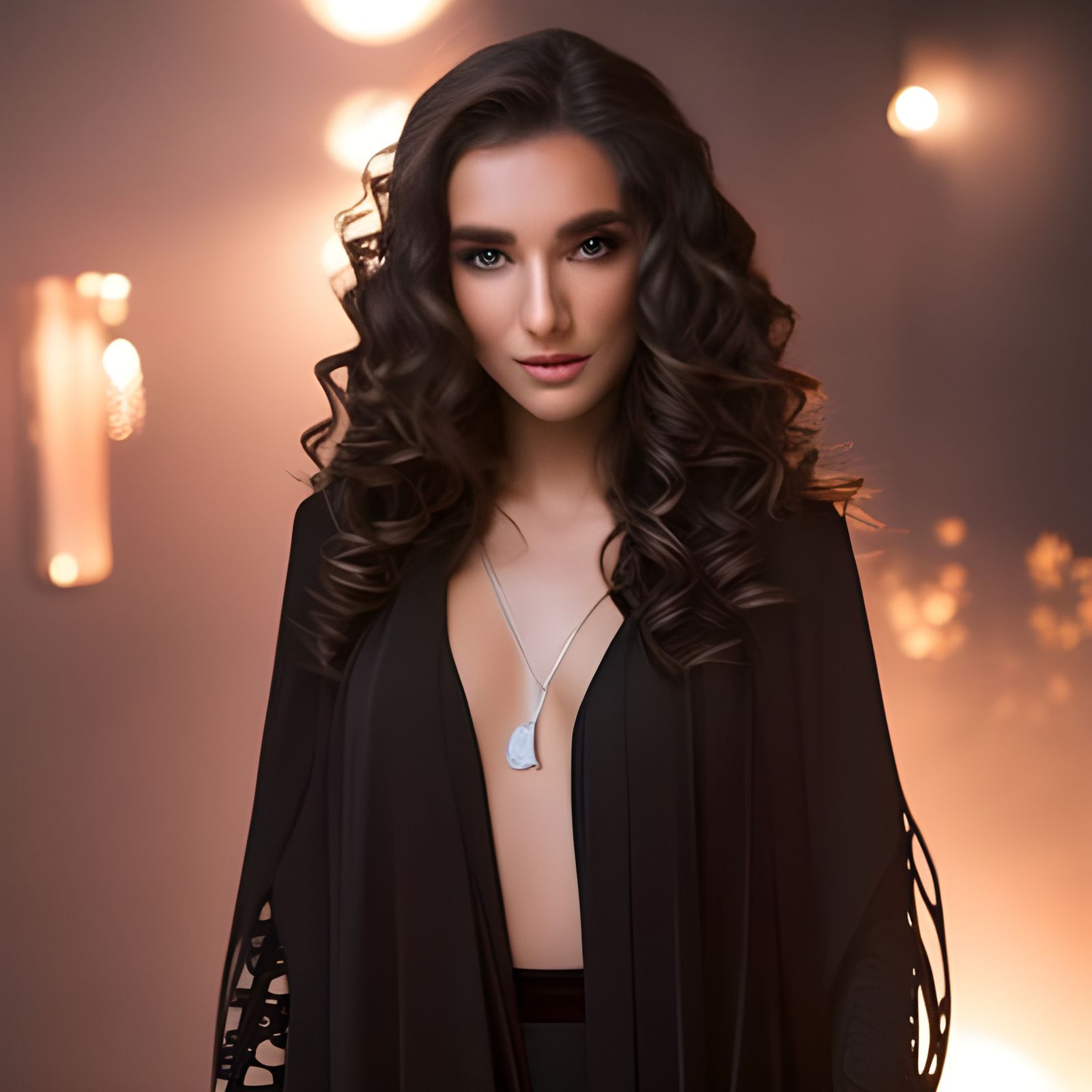 Tattooed Woman Portrait in Hyperdetailed Digital Art