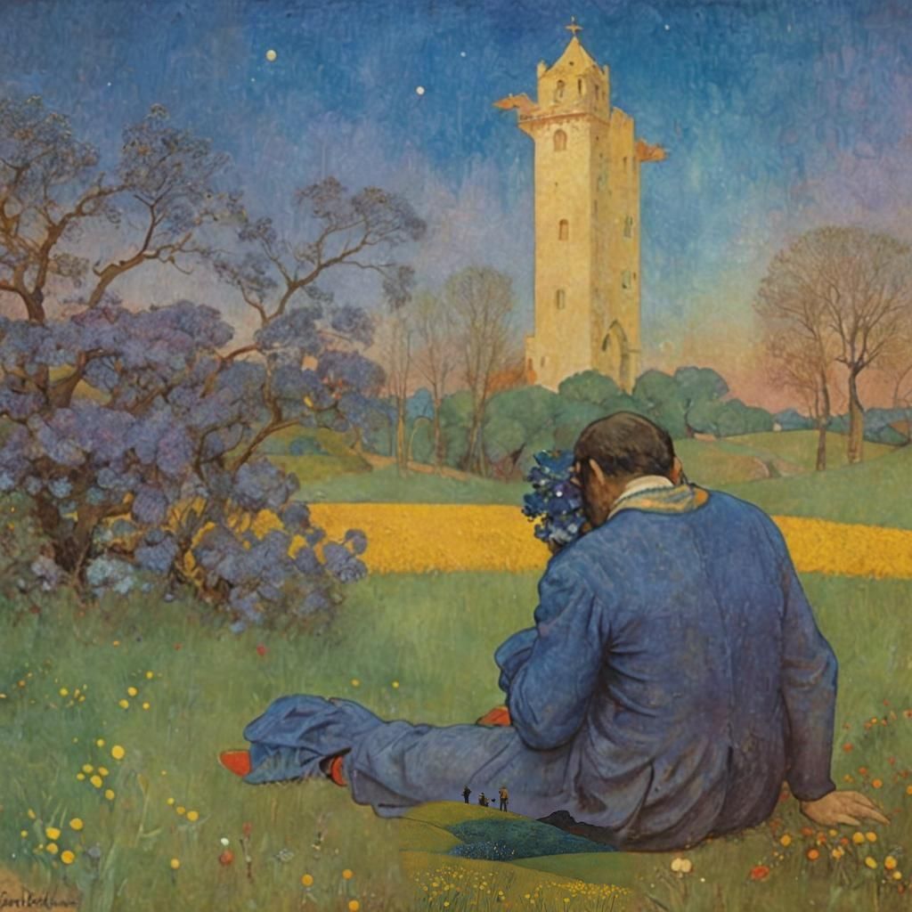 Whimsical Finnish Night Sky with Shooting Star