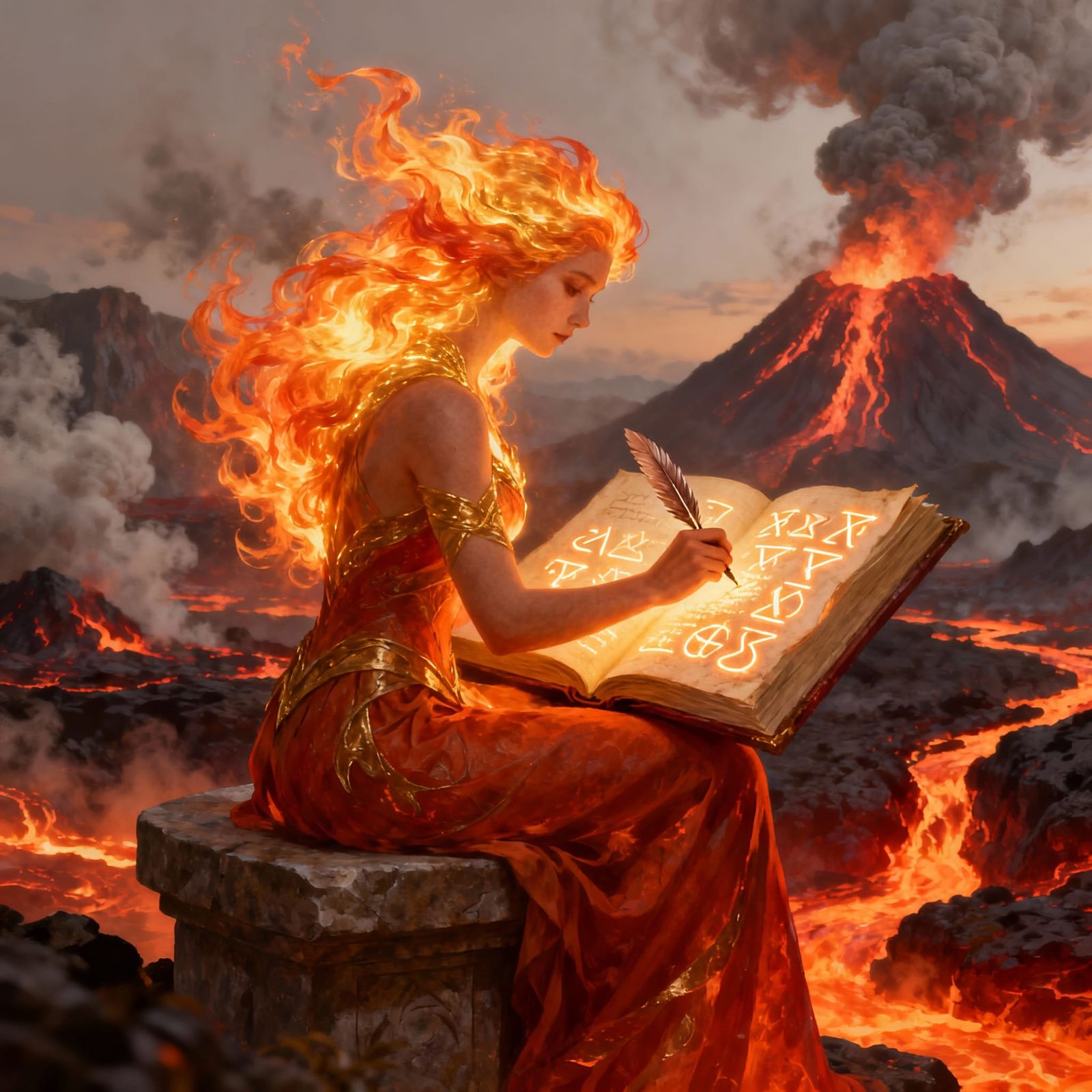 Fire Goddess Writes Epic Tale