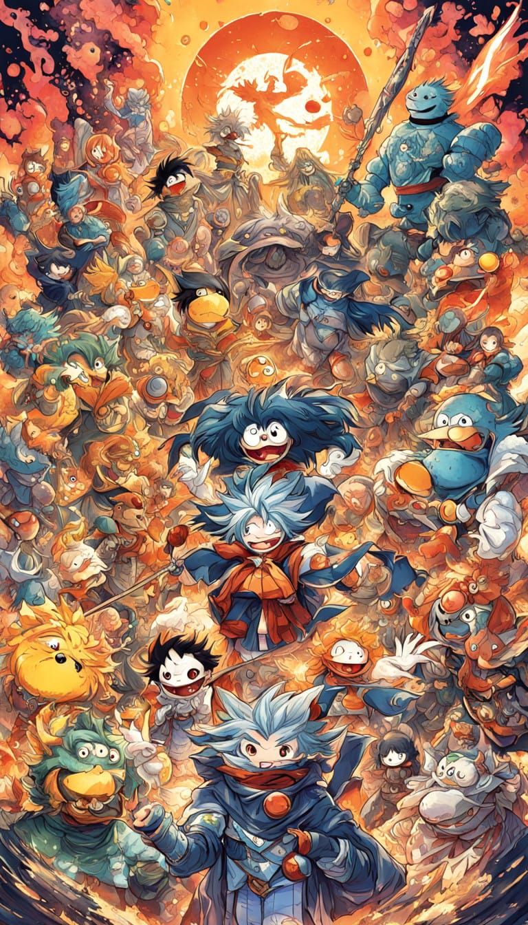 Sesame Street Heroes Battle Super Saiyan Warriors in Epic An...