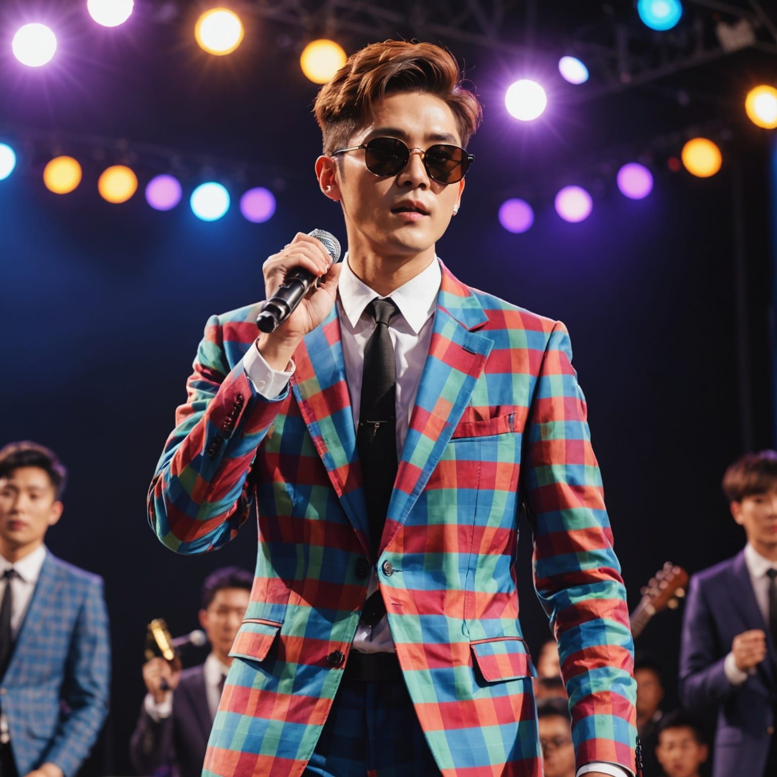 Gingham Suit Rockstar in Concert