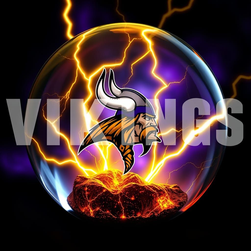 Ragnar Viking in Lightning Globe