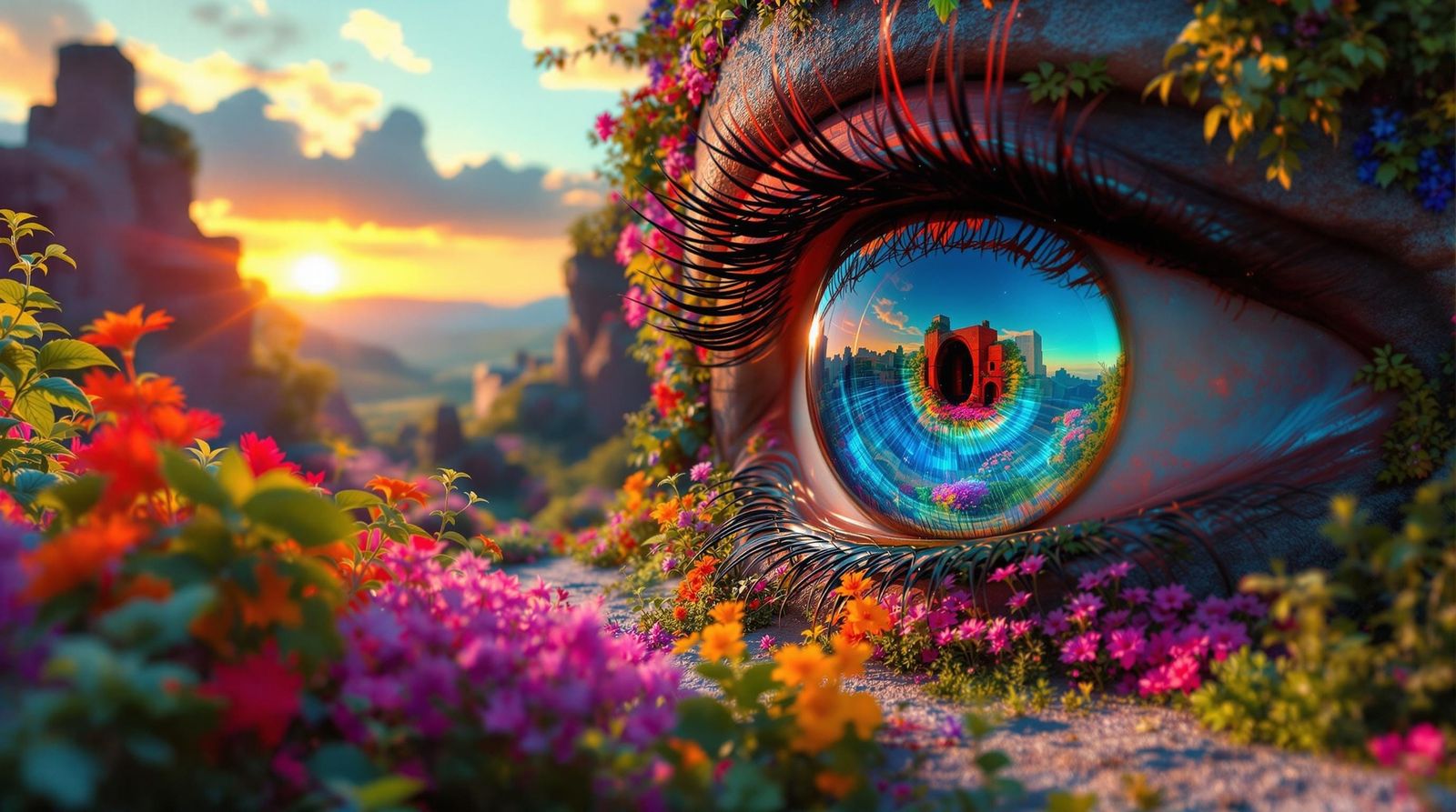 the eye in the garden