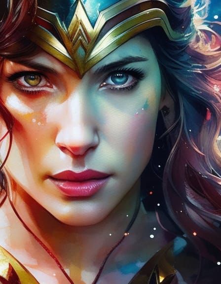 Rachel McAdams as Wonder Woman in Manga Style