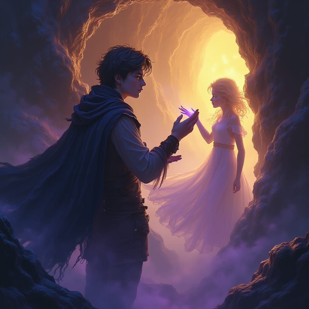 Dream Walkers in Mystical Realm: Art Nouveau Style