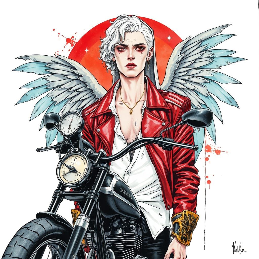 Character Concept in Gothic Fantasy Style