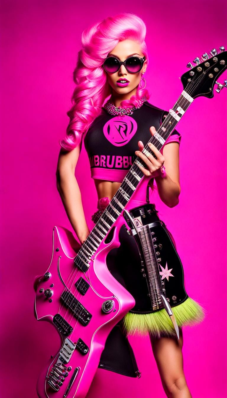 Barbiepunk Pinkpunk Malibupunk Digital Art