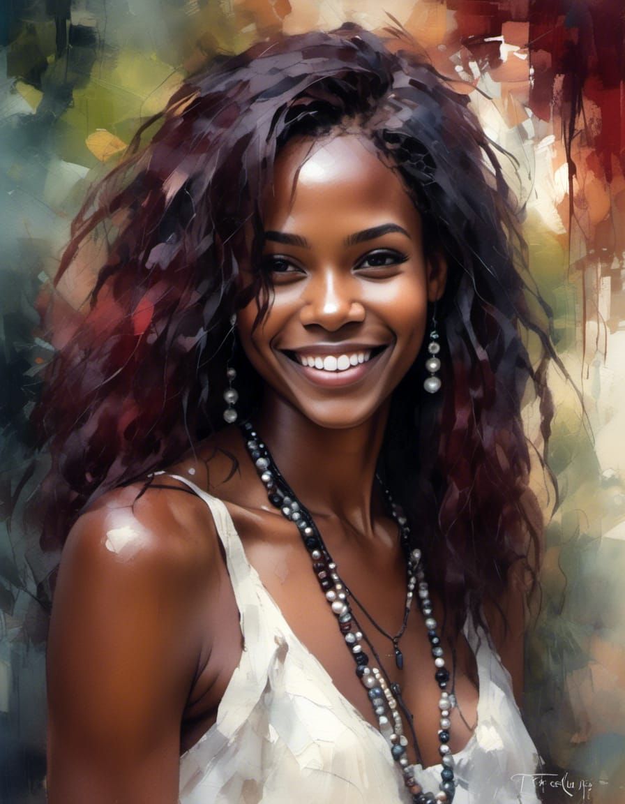 pretty young woman portrait