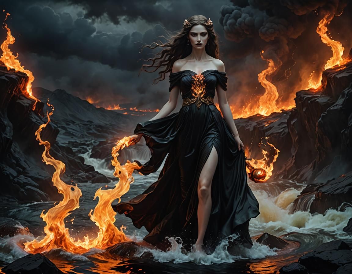 Goddess Styx Welcomes Dead to Underworld