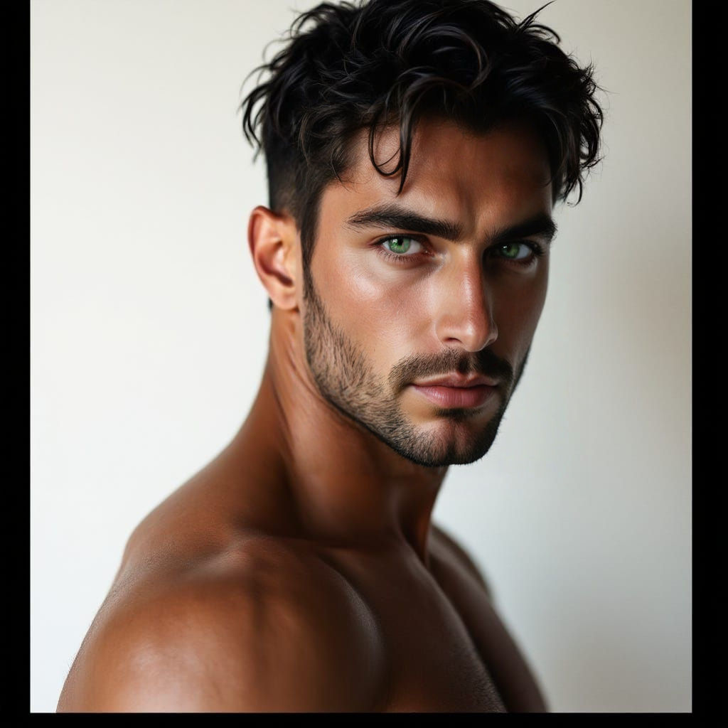 Classical Portrait of a Handsome Arab Man