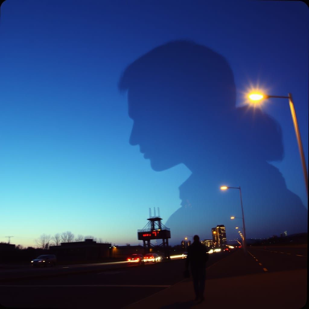 Double Exposure Effect Captures Time's Flow