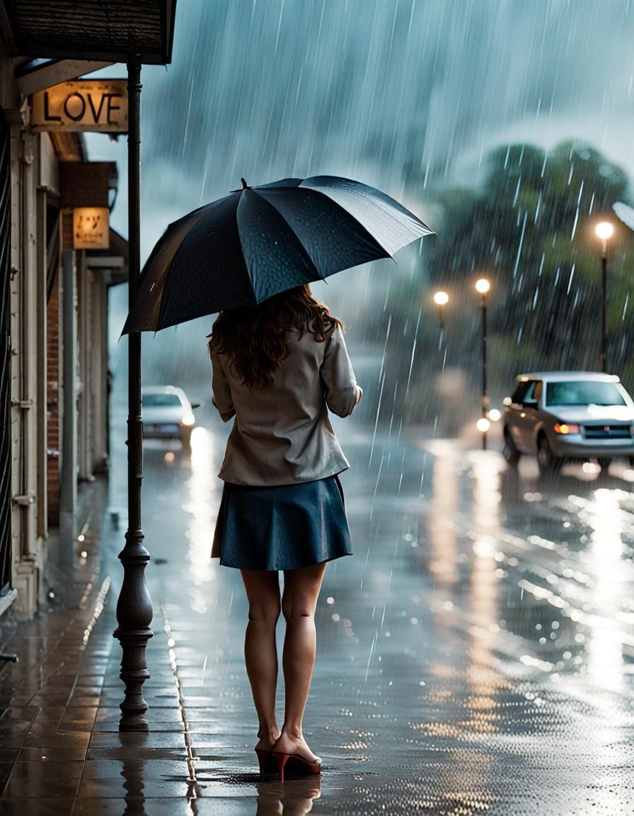 WAITING - love is waiting in the rain for someone you love