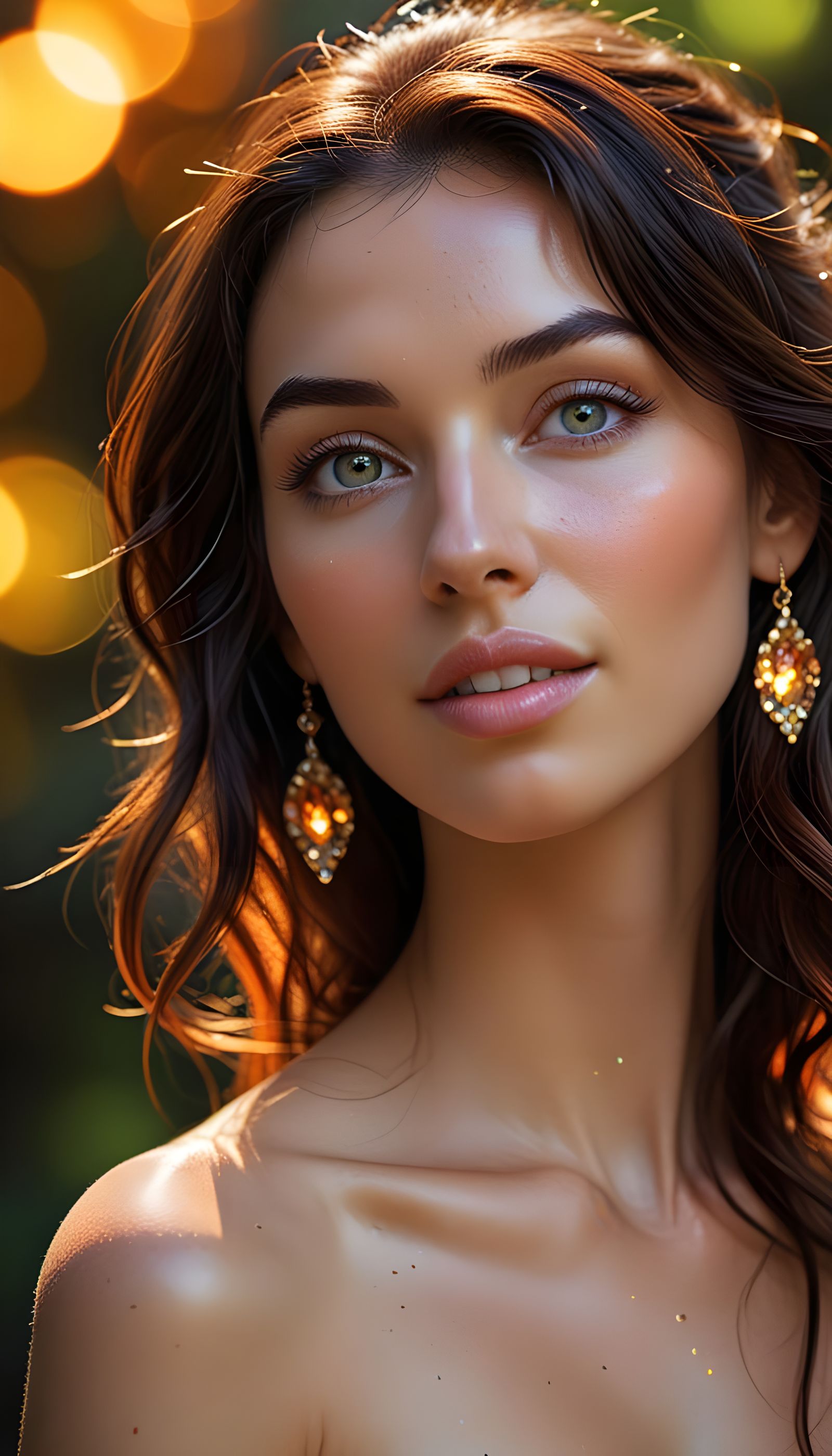 Aphrodite's Radiant Smile in Vibrant HDR