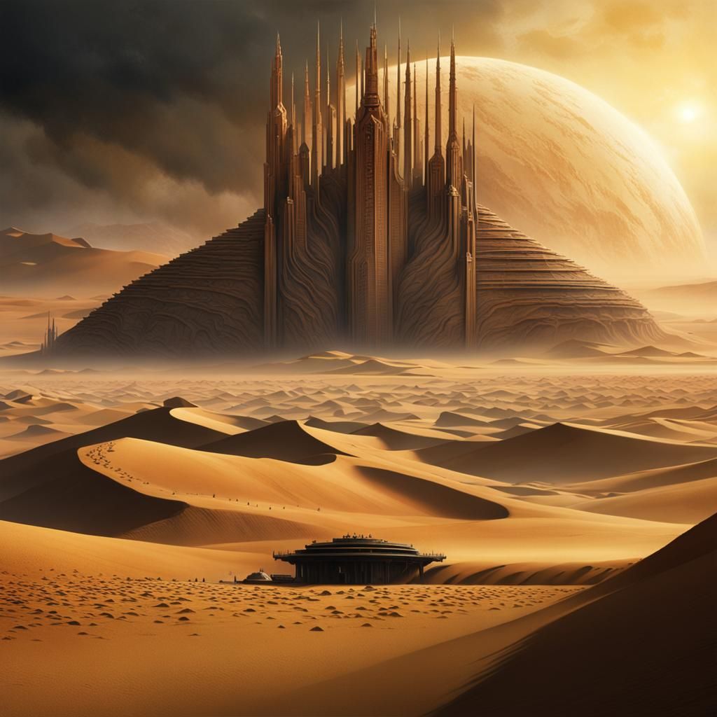 Epic Cinematic Dune Digital Matte Painting