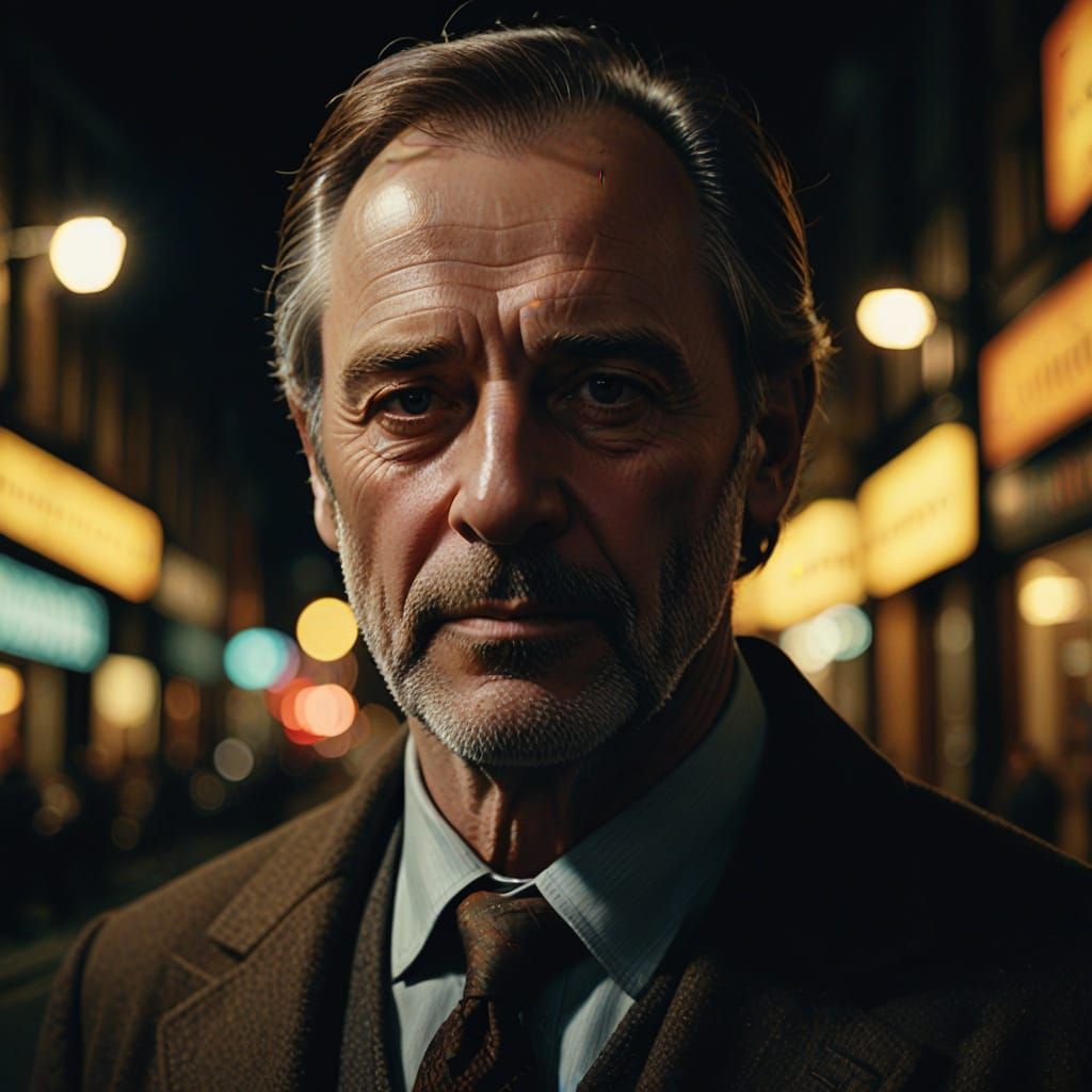 Hyperrealistic Portrait of Irish Man in Cinematic Style