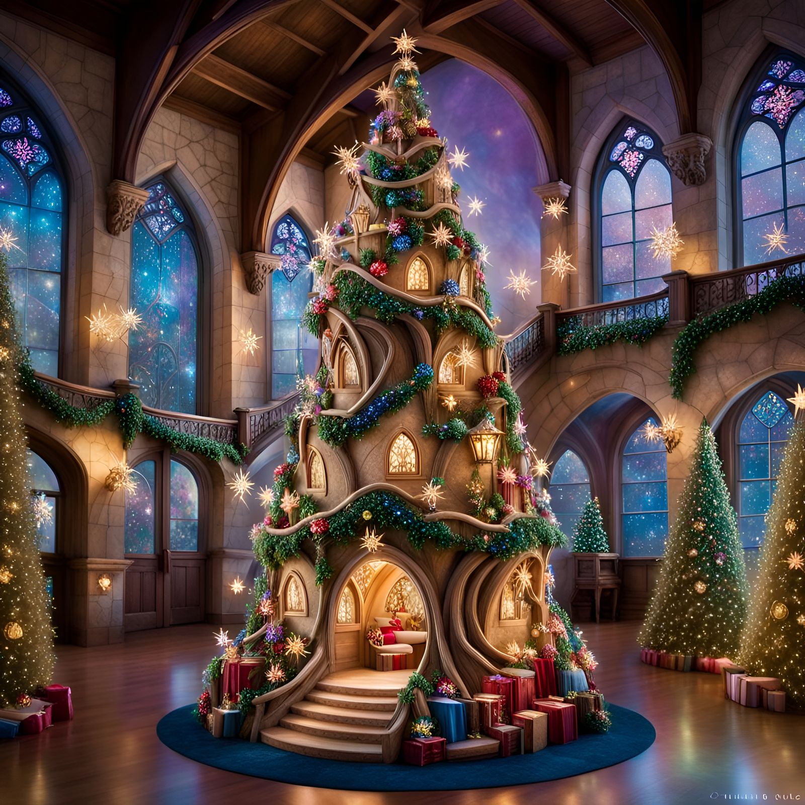 Enchanted Storybook Christmas Tree with Fairy Tale Ornaments