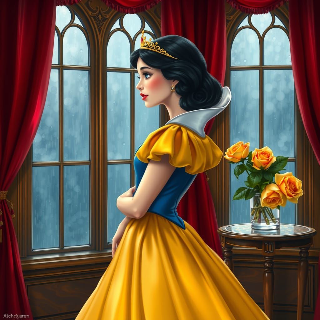 Majestic Snow White in Triadic Hues