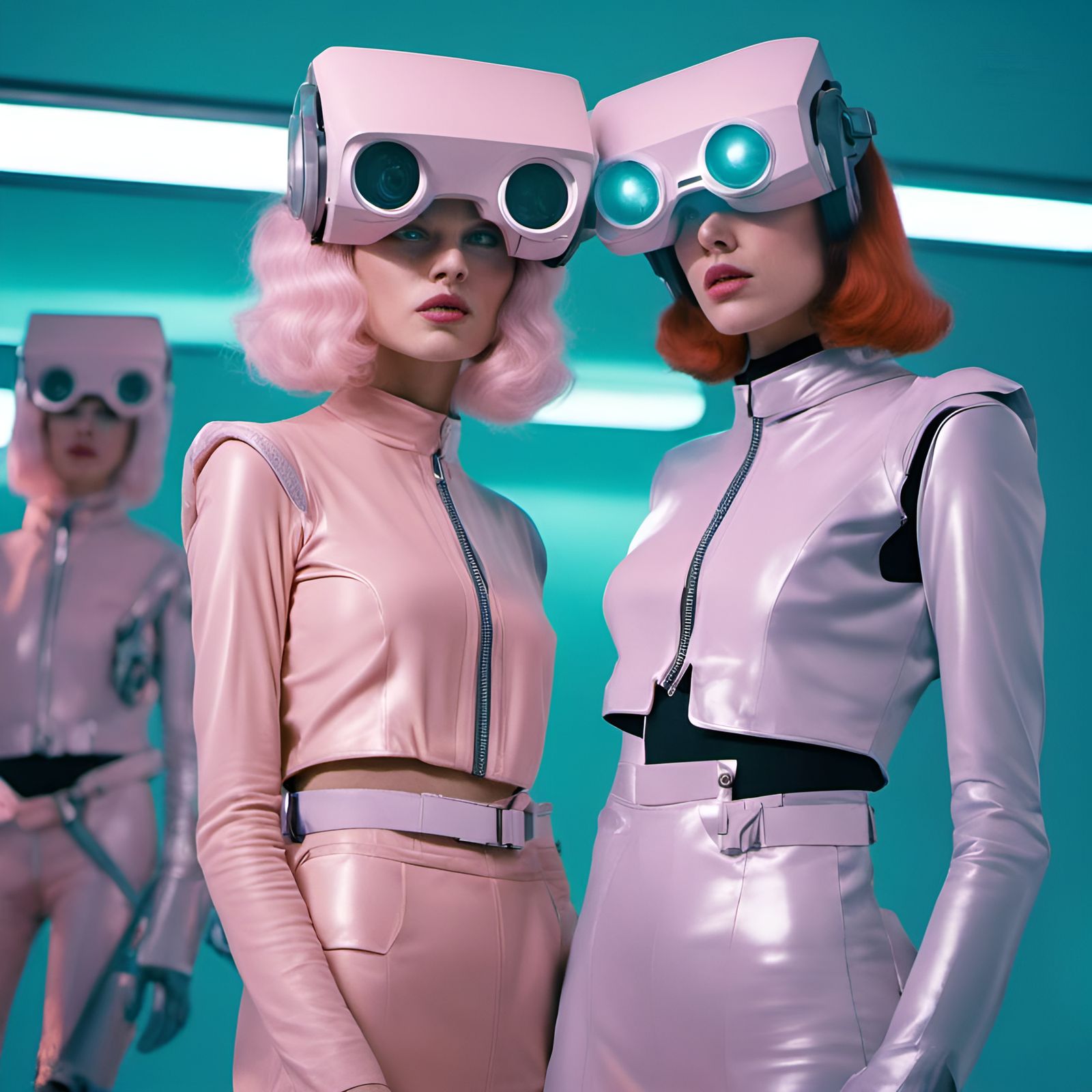 Aliens and Robots in Pastel Fashion, Kodacolor VR