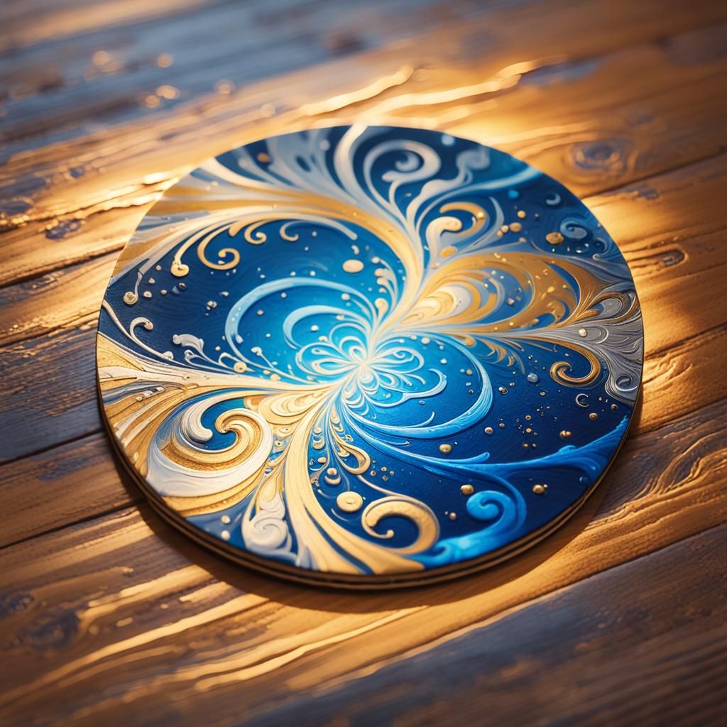 Ethereal Drink Coaster Illuminates Whispers of Memories