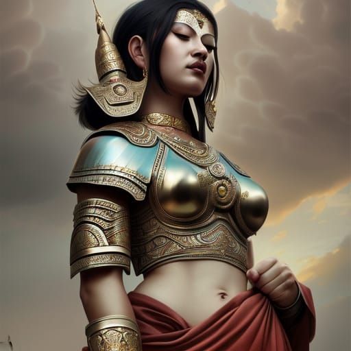 Buddhist Warrior Goddess Marici with Boxing Jewelry